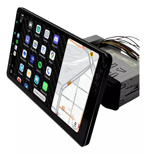 Central Multimídia Universal | Tela Rotativa e Flutuante Carplay Android Wifi (PARA QUALQUER CARRO)