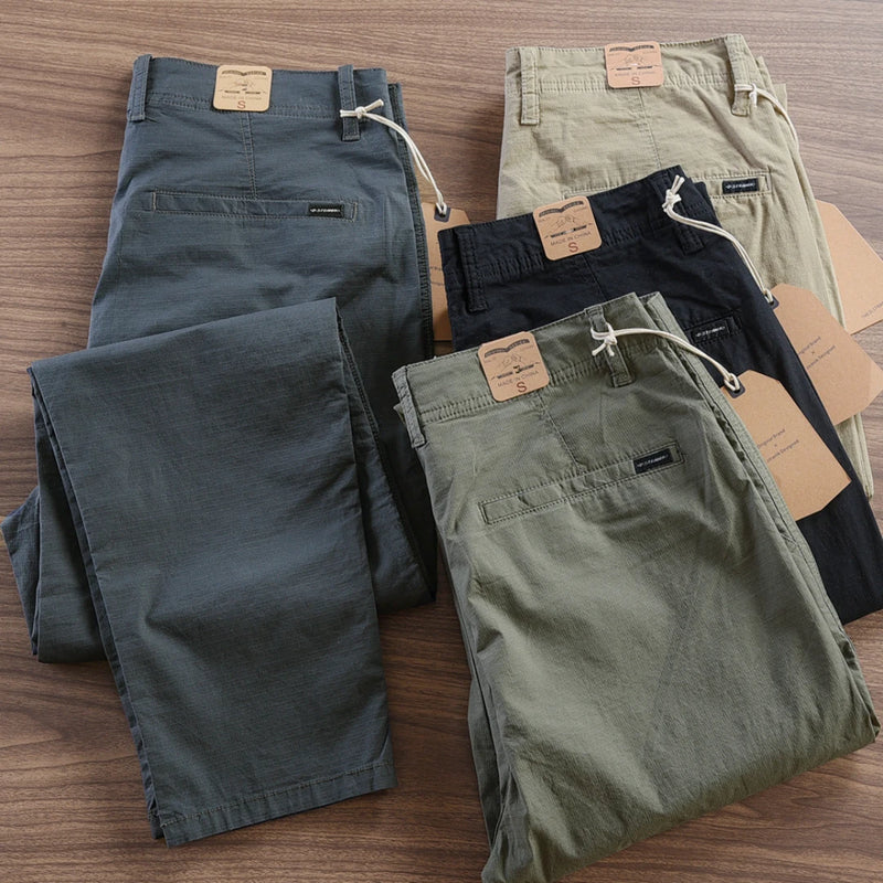 Kit 04 Calças Reta Masculina em Sarja Cores Sortidas 867 vendidas ⭐️⭐️⭐️⭐️